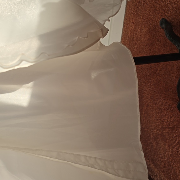 Sincerity Bridal - Vintage White and Maroon / Burgundy Floral Embroidered Dress - Picture 14 of 15